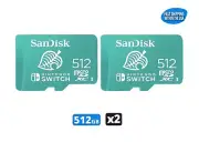 Sandisk MicroSDXC 512GB Memory Card Nintendo Switch/OLED/Lite Gaming (2 Pack)