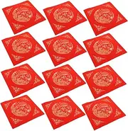 COHEALI Thickened Red Xuan Paper Sheets Calligraphy Rice Paper for Year Party Decoration