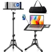 Projector Stand Adjustable Height 20" to 61" Foldable Laptop Tripod Stand wit...
