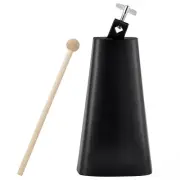 Eastrock 9 inch Metal Steel Cow Bells Noise Makers Hand Percussion Cowbell wi...