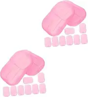 VANZACK 2sets Travel Soap Sheets Portable Hand Cleaning Cubes Outdoor Soap Slices Box Pack Ideal for Camping Business Trips 20boxes*2