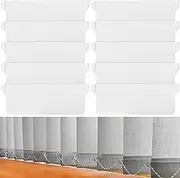 10 Pcs 127mm / 5 Inches Vertical Blind Weights Plastic Vertical Bottom Plates Blind Accessories for Slats Drapes Curtain Repair Spare Parts（White）