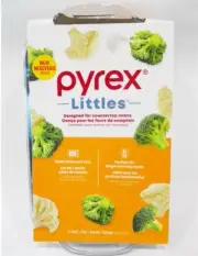 ❤️ 2-pc PYREX LITTLES 28-oz Single-Serve Glass BAKEWARE Set **Toaster Oven Size