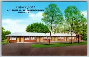 Draper's Motel Scotia 2 New York Bar Restaurant Vintage Postcard