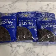 3 Bags Sun Valley California Sun-Dried Seedless Raisins 15 oz each
