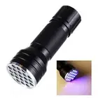 Fityle 21 LED UV UltraViolet Blacklight Flashlight Lamp Torch Inspection Light