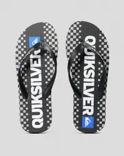 [Quiksilver] Quiksilver Men's Moncata Blaze Flip Flops Slippers in Black Size 4 4 Black