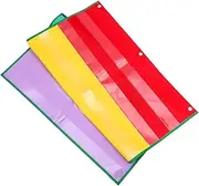 VILLFUL School Hanging Pocket Charts Itinerary Bag Flash Card Holder Classroom Supply for Cards