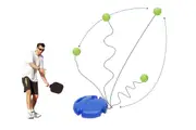 Pickleball Training Set Portable Rebound Practice Tool with Rope for Outdoor Indoor Practicing Tennis