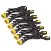 APC Power Interconnect Cord - 1.20 m - For PDU - IEC 60320 C13 / IEC 60320 C1410 A - Black - 6 Pcs - AP8704S-WW