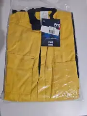 PPC Ohmtec Overalls, FR, Yellow/Navy, Size 122R, Non-Reflective