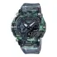 CASIO G-SHOCK 雙顯 橡膠錶帶 半透明 雜訊意象設計 防水 GA-2200 ( GA-2200NN-1A )