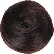 Dark Brown Hair Extensions Realistic Ball Head Wig for Women Messy Bun Hair Piece Ponytail Wig Full Natural Look High Temperature Fiber Stage Performances Cosplay