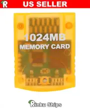 New 1024MB Memory Card for Gamecube / Wii - Nintendo GC Stick Orange