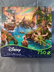 NEW Thomas Kinkade Disney's Peter Pan Neverland Hook Puzzle 750 24 x 18 Inch