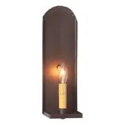 Georgetown Colonial Tin Sconce Kettle Black | Handcrafted | 14"H x 4.5"W"
