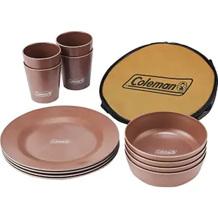 日本 Coleman  餐具組 coleman 餐盤  琺琅 環保餐具 露營 戶外餐具套裝 食器 餐盤【日本直送】