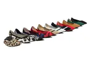 TARRAMARRA® Women Foldable Pointed Toe Ballerina Flats Tania - Leopard Chocolate / AU Ladies 5 / AU Men 3 / EU 36