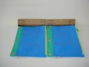 2 Pack Double Zip Binder Pencil Case Multicolor Yoobi