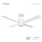 📢免運📢【燈聚】酷必客 KUBRICK 52吋 塔樓 TOWERI 52TCNF-L-S (白色)