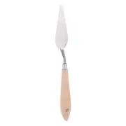 No.15 Painting Palette Knife Stainless Steel Pointy Spatula Beech Wood Handle