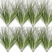 MISSWARM 24PCS Artificial Grass Plant, Artificial Shrubs Wheat Grass, Artificial Greenery Stems Fake Weed for Room Indoor Home Decor, Artificial Tall Grass Artificial Plants for Outdoor Decor
