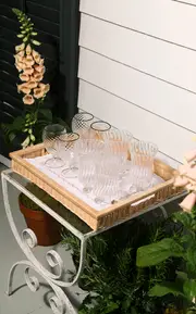 [Moda Domus] Wicker Rectangular Tray