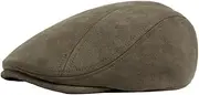 [Generic] 2025 Men's Classic Newsboy Hat Suede Fabric Flat Ivy Cap Fashion Gatsby Hat Vintage Casual Stretch Cabbie Driving Cap