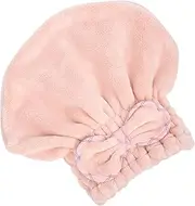 HAKIDZEL 1Pc Quick Drying Coral Fleece Hair Cap for Women Ultra Absorbent Fast Hair Drying Towel for Bathing and Facial Cleansing Lovely Design