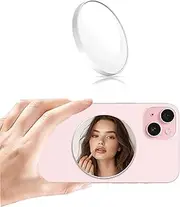 FARWAYVIEW 2.2" Magnetic Selfie Mirror for Back Camera,Slim Cell Phone Convex Mirror &Flat Mirror Compatible with iPhone & All Phones for Selfies,Vlogging, Streaming (Flat Mirror)