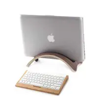 在飛比找蝦皮購物優惠-samdi筆記本電腦支架 頻果筆電座 木質直立筆電座