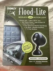 Dorcy LED Cordless Floodlight Battery Powered 180 Degree Motion Sensor New