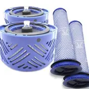 Filter Core x 2 + Pre-filter x 2 for Dyson V6 Vacuum Cleaner Accessories