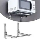 Adjustable Shelf Rack for Efficient Stainless Steel Microwave Oven Storage