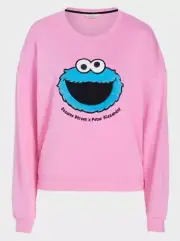 NEW PETER ALEXANDER SESAME STREET COOKIE MONSTER PJ SWEATER TOP XL RRP$89.95