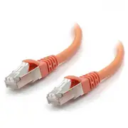 [C6A-0.3-Orange-SH] 0.3m Orange 10GbE Shielded CAT6A LSZH Network Cable