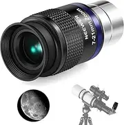 NEEWER Zoom Telescope Eyepiece with 7-21mm Focal Length Range, 40°-57° Field of View, 15mm Eye Relief, 5 Elements in 3 Groups for Astronomic Telescopes with 1.25 Inch Barrel, LS-T22