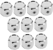 LALADEFIEE 10pcs Locking Tire Valve Caps Anti-Theft Dustproof Metal Stem Covers Auto Wheel Cap for Cars Suvs Motorcycles and Trucks
