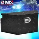 26"x11"x12" Black Aluminum Truck Trailer Tongue Tool Box Storage w/ Lock & Keys