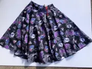 Hell Bunny SIZE S Graceila Skirt Rockabilly Pin Up Retro Vintage Style Halloween