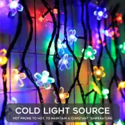 SOWAZ Solar Flower Strings Lights Sakura-Multicolor