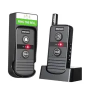 Wireless Intercom Doorbell Black,Two-way Communication Doorbell,4900 Feet Long