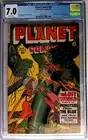 PLANET COMICS #64 CGC 7.0 OW 1950 Evans/Bagnoli FUTURA GOOD GIRL 10 cent ROBOT c