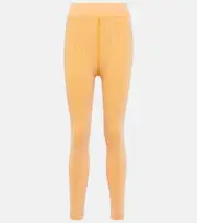 [Cordova] Cordova Sierra ribbed-knit high-rise leggings XS/S orange