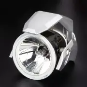 3" Round Fog Lamp Halogen H3 12V 55W ECE Silver Shield Pair for Motorcycle