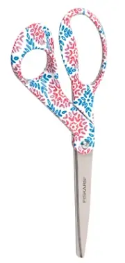 Fiskars Premier 8in Bent Fashion Deco Scissors Limited Edition - Floral 03-05379