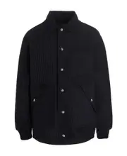 logo-patch bomber jacket 00,0,1 Black