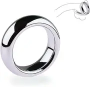 RTNPKLA SM metal cock ring penis rings testicle ring men's strength training glans ring for couples(20,38mm)