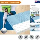 Single Size 5cm Memory Foam Mattress Topper with Bamboo Cover & Cool Gel