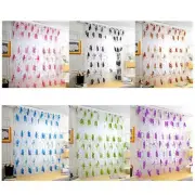 Big Flower Tulles Blackout Curtains Window Screening Drape for Bedroom Decors